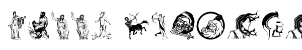 Greek Mythology font preview